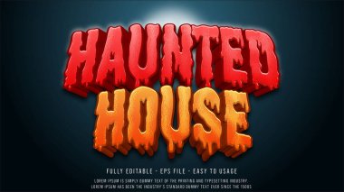 Lanetli ev düzenlenebilir metin efekti