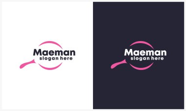 yiyecek logosu tasarım şablonu soyut pan ile