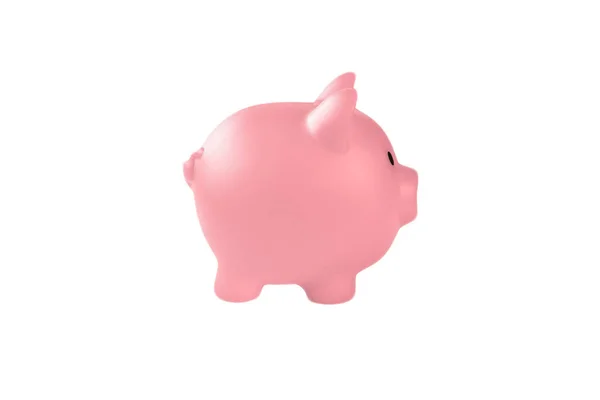 Pink Piggy Bank Isolated White Background Savings Money Financial Business — Stock Photo, Image