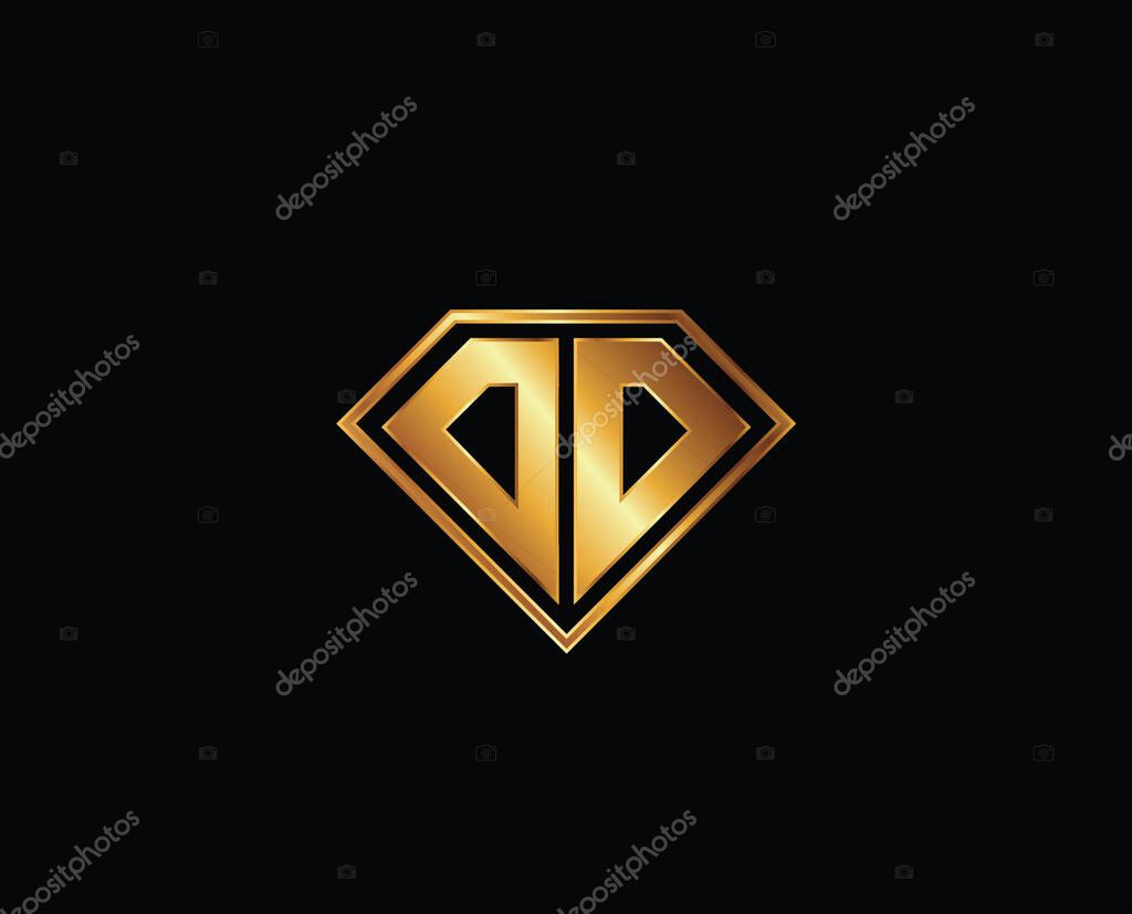 DD diamond shape gold color design.. DD Letter Logo Design. Creative Modern DD Letters Icon Illustration, symbol