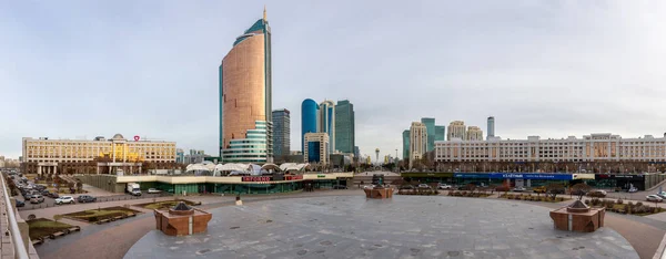 Nur Sultan Kasachstan Panorama Des Nurzhol Boulevards Stadtzentrum Von Nur — Stockfoto