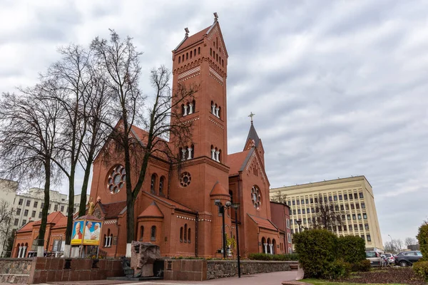 Minsk Bielorrússia Igreja Dos Santos Simão Helena Conhecida Como Igreja — Fotografia de Stock