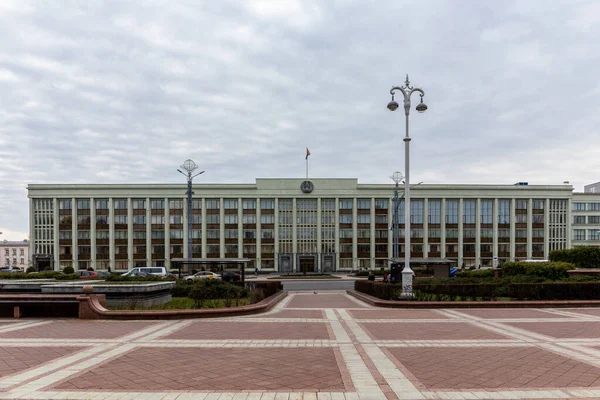 Minsk Belarus Mingorispolkom Minsk City Executive Committee Building Architecture Constructiviste — Photo