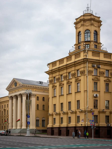 Minsk Belarus Kgb Headquarters State Security Committee Republic Belarus Building — Stock fotografie