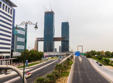 Dubai, BAE - Bir Zabeel 'in 10.04.2021 Görüntü Projesi yapım aşamasında