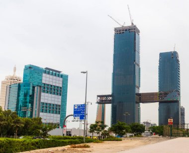 Dubai, BAE - Bir Zabeel 'in 10.04.2021 Görüntü Projesi yapım aşamasında