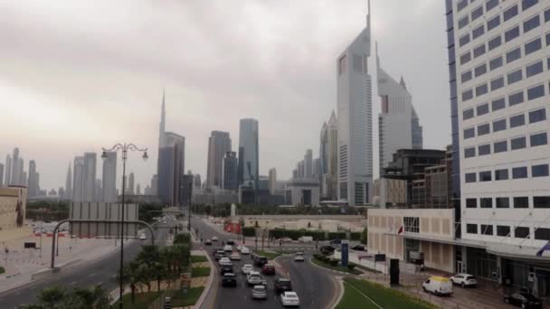 Ντουμπάι Ηνωμένα Αραβικά Εμιράτα 2021 Πλάνα Γνωστού Ορόσημου Στο Ντουμπάι — Αρχείο Βίντεο