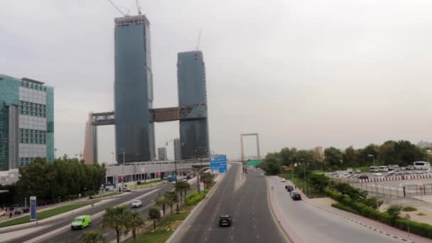 Dubai Emirati Arabi Uniti 2021 Filmato Progetto Zabeel Costruzione Città — Video Stock
