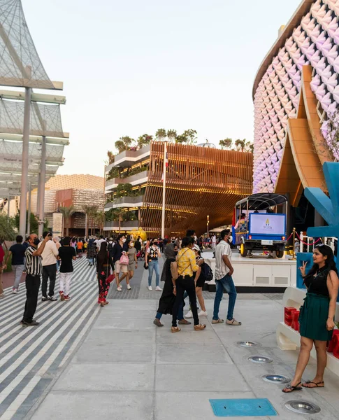 Dubai Uae 2021 Visitors Mobility District Expo 2020 Event — Stock Photo, Image