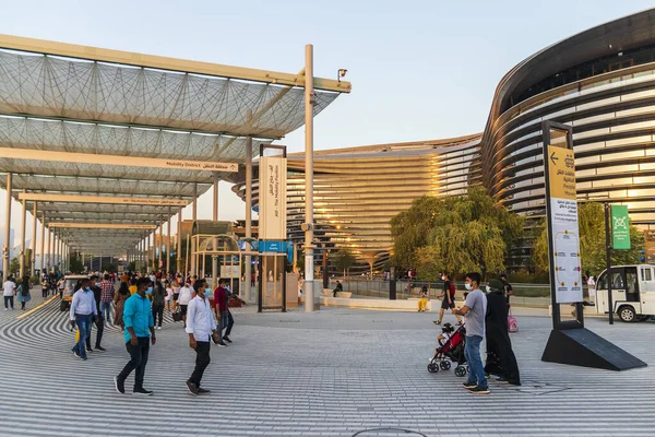 Dubai Uae 2021 Visitors Entrance Mobility Pavilion Expo 2020 Event — Stock Photo, Image