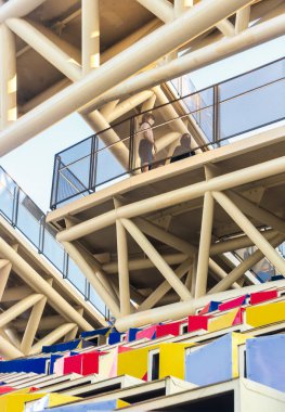 Dubai, BAE - 10.20.2021 EXPO 2020 Güney Kore pavyonunda