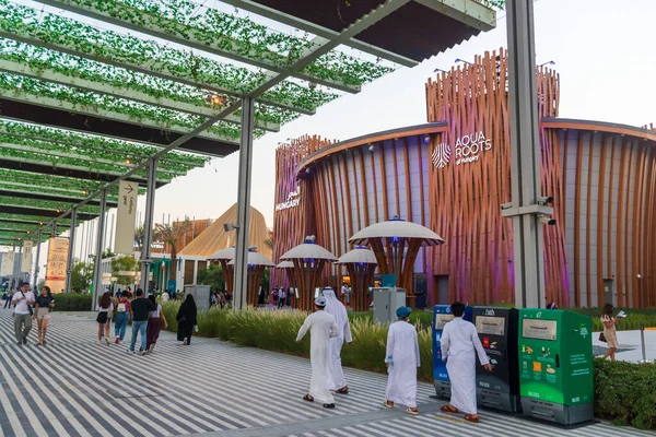 Dubai Uae 2021 Visitors Entrance Hungary Pavilion Expo 2020 — Stock Photo, Image