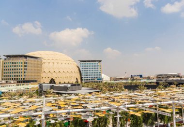 Dubai, BAE - 10.23.2021 EXPO 2020 Al Wasl kubbesi.