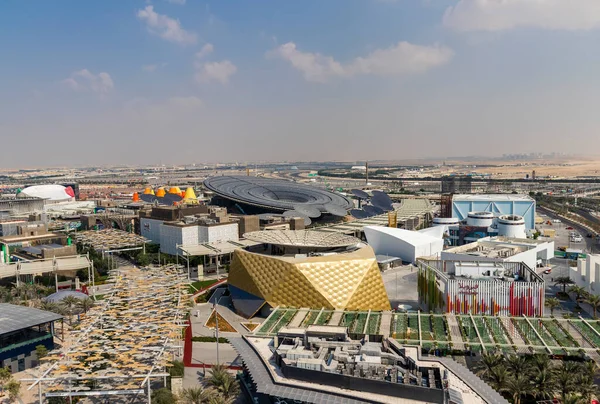 Dubai Emirados Árabes Unidos 2021 Vista Real Alguns Dos Pavilhões — Fotografia de Stock