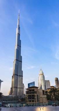 Dubai, BAE - 12.11.2021 - Şehir merkezi, dünyanın en yüksek binası, Burj Halife
