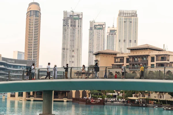 Dubai Emirados Árabes Unidos 2021 Centro Cidade Zona Comercial Dubai — Fotografia de Stock