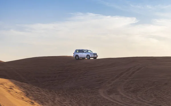 Dubai Uae 2021 Shot Suv Sand Dune — 图库照片