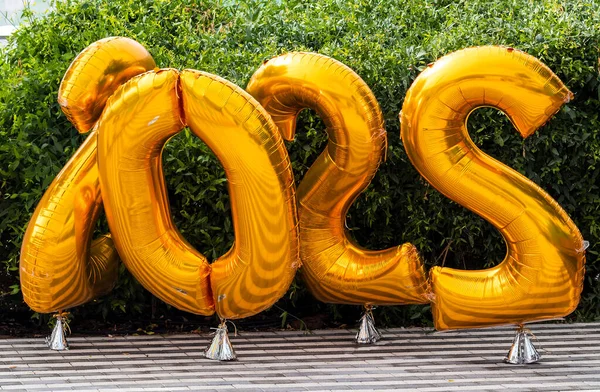 Balony Kształcie Liczb 2022 — Zdjęcie stockowe