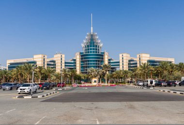 Dubai, BAE - 02.25.2025 Dubai Silikon Oasis Head Quarters binası.