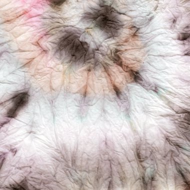 Dişi Kravat Boyası Girdabı. Boyalı Moda Tasarımı. Batik Klasik Yazdırma Efekti. 60 'ların kravat boyası girdabı. Kaleydoskop Eğlenceli Yazdırma. Tan Soyut Çizgili Doku. Bağlı Dairesel Gökkuşağı.