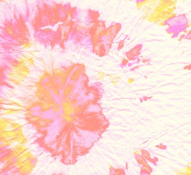  Turuncu kravat boyası. Die Spiral Light Arkaplanı. Japon Kültür Kravat Yıkama Suluboya Pastel Tasarımlar. Hafif kravat boyası, Batik Die Batik. Boyalı Giysi. 