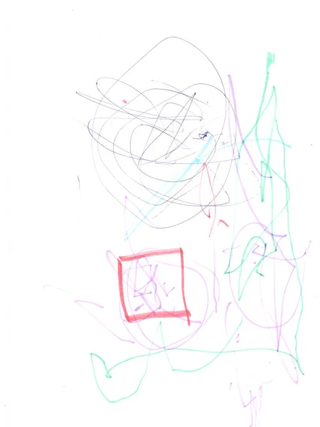 Éléments Conception Triangulaires Contexte Carte Postale Encre Scratch Toile Art — Photo