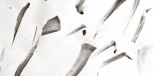 Modello Pennellata Macchia Grigia Splash Texture Pittura Giapponese Creativa Scritta — Foto Stock