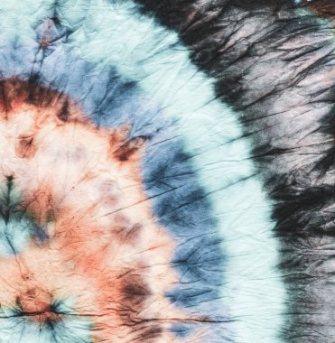 Çoklu Renkli Psikedelik Kaleydoskop. Tiedye Peace Print. Şehir Batik Boyama Tasarımı. 60 'ların Psikedelik Kaleydoskobu. Bohem Bohem Sanatı. Pembe renkli Ikat. Denim