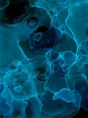 Alkol mürekkebi dokusu. Yağlı El Yazıcı. Karışık Fırça Sanatı. Sisli Modern Alkol Mürekkebi dokusu. Uzay Rengi Çizgili Arkaplan. Parlak, zarif bir tuval. Sıvı Solmuş Deniz Yıkama