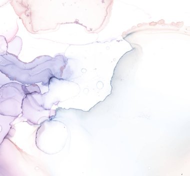 Alcoholic Ink. Oil Liquid Artistic Print. Silk Tint  Pattern. Violet Modern Alcoholic Ink. Faded Isolated Stripe Background. Modern Artistic Artwork. Blue Alcoholic Ink.  Art Grunge.