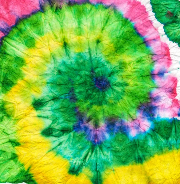 Multicolor Psychedelic Kaleidoscope Dye Peace Pattern Stripe Old Painting Print — Stock fotografie