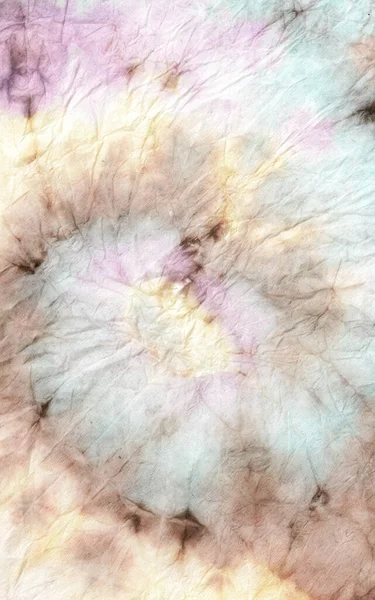 Handmade Shirt Psychedelic Kaleidoscope.  Dye Color Artwork. Rainbow Psychedelic Kaleidoscope. Old 70s Paint. Cool Style Dye Artwork. Fun 1960 Effect Design. 