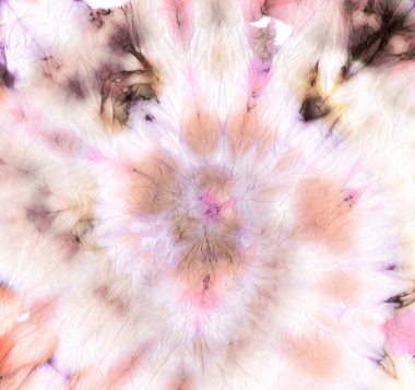 Warm Tie Dye Swirl. Die Hippie Fabric. Flower Batik Classic Fabric. 70s Tie Dye Swirl. Rainbow Fun Paint. Coral Colorful Brush Print.  Tiedye Color Tan.