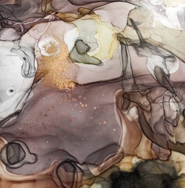 Marble Gold Black. Oil Light Elegant Wall. Silk Airy  Artwork. Stone Gradient Marble Gold Black. Smoke Graphic Trendy Painting. Modern Alcohol Texture. Stone Artistic Liquid.