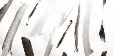 Fırça darbesi şablonu. Gri Çizgili Çizgi Çizimi. Kaligrafi Yaratıcı Fırça darbesi deseni. Arkaplan Fırça Darbesi Şablonu. Sanatsal Kâğıt Kirli. Desenli.