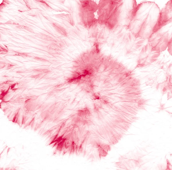 Pink Tie Dye Swirl 死于和平背景 效果旧的抽象面料 60年代Tie Dye Swirl 迷幻的老背景 — 图库照片