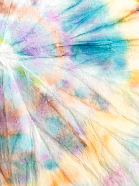 Boya izi. Modern Doğu Süslemeleri 'ni bağla. Gökkuşağı Elbisesi Duvar Kağıdı. Arkaplan boyası. Renkli Organik Soyut Desen. Tye İpek.