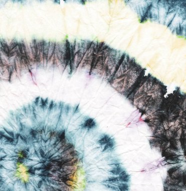 Mavi Psikedelik Kaleydoskop. Daire şeklinde boya. Urban Ikat Klasik Kumaşı. 1960 'ların Psikedelik Kaleydoskobu. Suluboya Havalı Kumaş. Mavi Klasik Boho. Giyin.