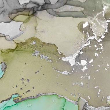 Alkol Mürekkebi Boyama. Yağ Akımı Zarif Yazdırma. Deniz boyası deseni. Metalik Modern Alkol Mürekkep Boyama. Kağıt Grafik Moda Arkaplanı. Parlak Sanatsal Desen. Grafik Taşı.