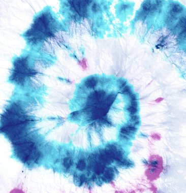 Suluboya Tekstil Kaleydoskop Hippi. Die Color Design. Mavi Kaleydoskop Hippi. Boho 70 'lerin sanatı. Kıyafet Kaleydoskop Hippi. Havalı dairesel boyama sanatı. 60 'lar