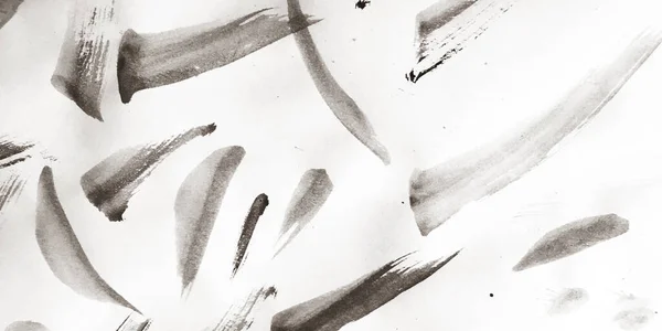 ブラシストロークテンプレート 灰色のストロークスプラッシュスケッチ 中国のグランジーブラシストローク壁紙 背景ブラシストロークテンプレート クソ白人め ハーフトーン — ストック写真