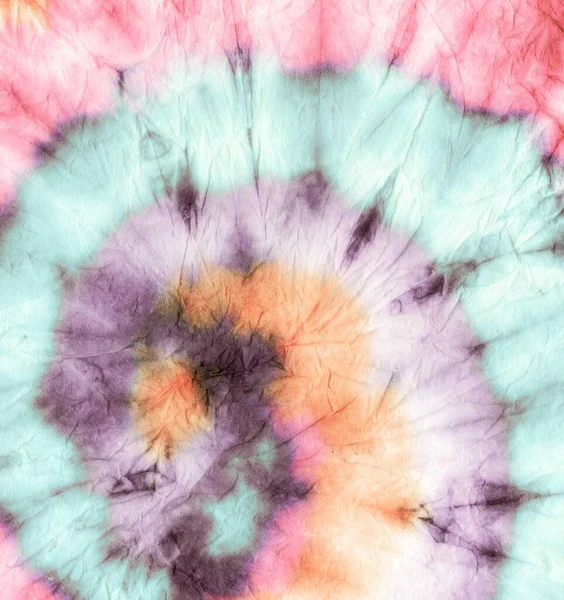 Grünes Psychedelisches Kaleidoskop Farbtextur Färben Effect Fun Buntes Muster Psychedelisches — Stockfoto