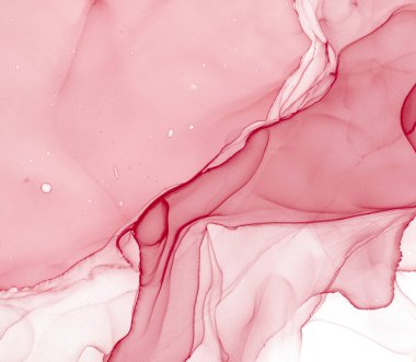 Alkolik mürekkep. Sanat Sıvısı Sanatsal Tasarımı. İpek Fırça Sanatı. Burgundy Modern Alkolik Mürekkep. Grafik Çizgili Duman Arkaplanı. Parıltılı soyut tuval. Sanat Kırmızı Alkolik Mürekkebi.