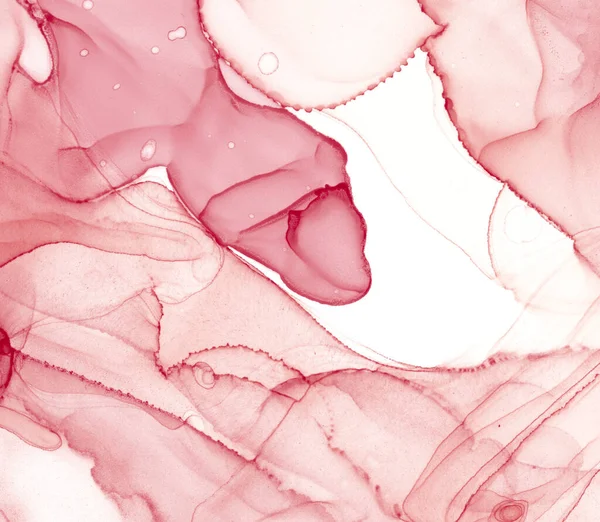 Alcoholic Ink Oil Hand Grunge Design Silk Splash Artwork Pink — Stock Photo, Image