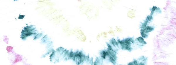 コールドプリントタイ インクスパイラルソフトパターン 洗濯閉鎖サイケデリックプリントタイ 水彩ブルーの背景 クラフトプリントタイ カラー マルチ 水彩ウォッシュ Die — ストック写真