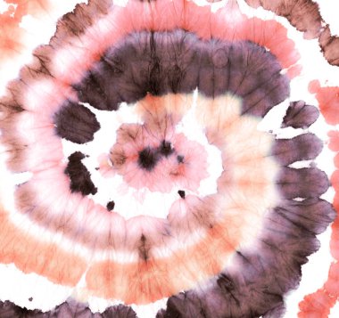 Klasik kravat boyası girdabı. Tye Circular Boya. Parlak Eğlenceli Dekorasyon. 1960 Kravat boyası girdabı. Bohem Bohem Tasarımı. Pembe Shibori boyası. Boyalı Sarmal Yaşlandı.