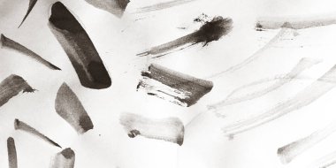 Fırça darbesi şablonu. Kahverengi Fırça Mürekkep Çizimi. Asya Yaratıcı Fırça Darbesi Sınırı. Arkaplan Fırça Darbesi Şablonu. Çocuksu Yapılı Leke. Kağıt.