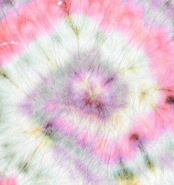 Gökkuşağı kravat boyası girdabı. Boyalı Yuvarlak Desen. Gömlek Boho Dekorasyon Sanatı. 70 'lerin kravat boyası girdabı. Suluboya Ikat Sanatı. Bronzlaştırıcı Tonal Boya. Die Spiral Kahverengisi.