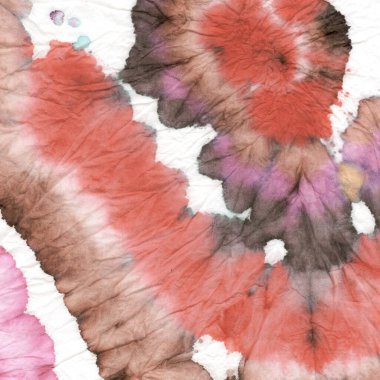 Yıllanmış kravat boyası girdabı. Die Style Yazdırma. Parlak Eski Boyama Yazısı. 1960 Kravat boyası girdabı. El yapımı Batik Yazıcı. Pembe Yıkanmış Çizgili Şablon. Tye Rengi Kahverengi.