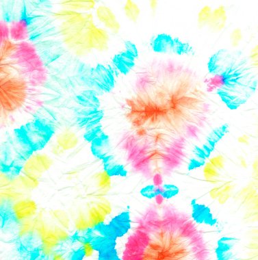 Sarı sarmal kravat boyası. Geber Hippi Sanatı. Giysiler, Eğlenceli Resim Sanatları. 1960 Psikedelik Kaleydoskop. Suluboya Boho dokusu. Pastel Yıkanmış Renk Arkaplanı. 